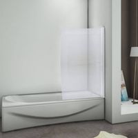 Porte baignoire Concerto sérigraphiée arrondi 85x150cm Alutrade
