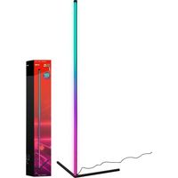 BRILONER RGBIC LED Stehlampe, Fernbedienung, Gaming Deko, Dimmbar, 1,4 m