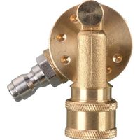 Everyday Drehkupplungswerkzeug für Hochdruckreiniger-Spitzen, Dachrinnenreiniger, 1/4-Zoll-Aufsatz, Schnellkupplung, 240 Grad, 4500 PSI