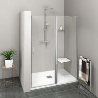 Polysan Zoom Line - Puerta de ducha 120 cm, cristal transparente ZL1312