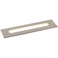 QAZQA Moderno Foco de suelo moderno de acero 30 cm con LED IP65 - Eline Aluminio /Acero Rectangular Incluye LED Max. 1 x 10 Watt