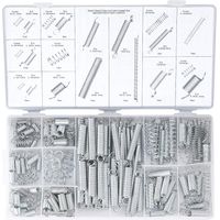 Crea – Kit combiné de ressorts 200 pièces – Ressorts de tension et de compression en acier inoxydable – 8 tailles pour moteurs et appareils électriques