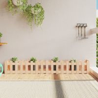 vidaXL Lit surélevé de jardin design de clôture 200x30x30cm pin massif