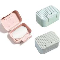 3 pièces Boîtes à Savon,boite savon voyage etanche,porte savon voyage boite à savon boîte à savon solide,petite boite à savon voyage,pour la maison, la salle de bain, la randonnée, les voyages