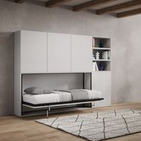 Letto NABOR singolo a scomparsa Bianco Frassino Composizione F