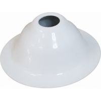 Cono a rosetta diametro 9x28 mm, rivestimento in rilsan bianco, 50 pezzi
