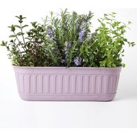 VASO FIORIERA ETIKA CM 48 CON SOTTOVASO A RISERVA D'ACQUA