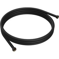 Tubo flessibile per doccia 150 cm acciaio inox nero KAM-ARTE NERO kamalu