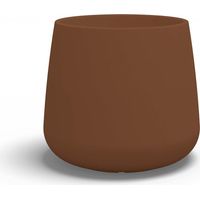 Vaso in resina tondo GOCCIA altezza cm. 65 Bronzo