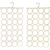 2Pcs Bird Swings Stand Parrot Hanging Climbing Net 28 Laps of Climbing Net Bird Toys Cotton Rope Hammock Ladder Circle Swing Frame