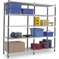 Regale für die Werkstatt 5 Ebenen - Startmodul - 2000x1250x1200 - Max. Belastung pro Ebene 200kg/Ebene - RAYFLI/1212/5N/D