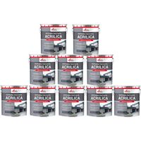 Pittura acrilica per esterni: per facciate esterne e stucco - ARCAFAÇADE RENOV - 10 x 10 L Grigio platino - RAL 7036 - ARCANE INDUSTRIES