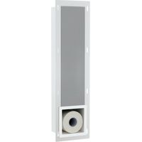 FugaFlow Eccelente Acces Porte-rouleau de réserve encastrable pour WC - blanc mat