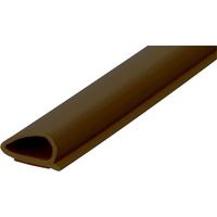 Joint universel autocollant adhésif pour portes intérieures et fenêtres 10 x 5mm Protection Froid Courants d'air Calfeutrage Rénovation Etanchéité Economie Profil, 6 mètres marron
