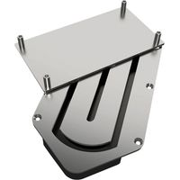 Itar – Mécanisme de rotation pour plan de travail – Fixation sous caisson – Acier et aluminium – Pour caisson 18mm d'épaisseur et 480 à 700mm de profondeur