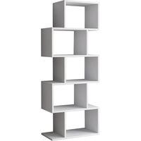 Holz Bücherregal "Meric" 60 x 30 x 150 cm - Weiß