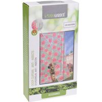 Fliegennetz für Balkontüren TROPICAL FLOWERS, 220 x 50 cm, 2er-Set