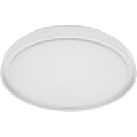 Plafón Bianca Blanco/Plata LED 60W 3000-4200-6500K 5400lm (Ø50x50x7cm) con Mando y Memoria