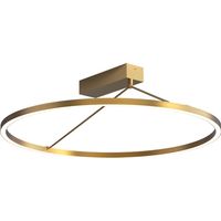 Plafonnier LED D590 42W IRC90 Variable Laiton ZAMBELIS 2565 - Blanc chaud - 3000K