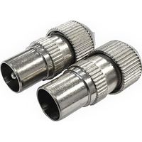 Dencon 7073/2NB Coax Plugs x 2 7073/2NB DCN1049
