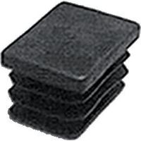 Fortaps Schutzkappe schwarz 120x60mm für rechteckige Rohre
