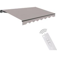 Toldo motorizado retráctil 3x2,5 Gris – Mando a Distancia