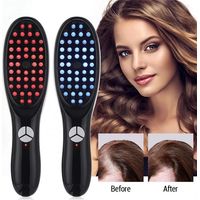 Cepillo capilar innovador con luz roja y azul y tecnología de nano-spray.