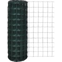 Clôture euro Acier 25 x 0,8 m Vert vidaXL