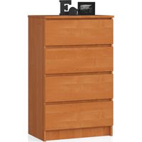 Commode AKORD K60 Aulne 60 cm 4 tiroirs façade Aulne 60x40x99 cm