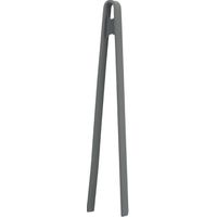 Grijze keukentangen, lange tangen, siliconen tangen, ergonomische handgreep, antiaanbak, bestand tegen hoge temperaturen, vaatwasserbestendig, lengte 29 cm