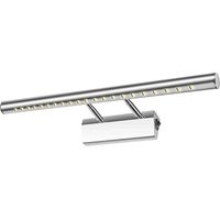 Beijiyi – 5-W-LED-Badezimmerwandleuchte, IP44 wasserdicht – 6000 K kaltweißes Licht – 180° verstellbar mit Edelstahlschalter – 40 cm