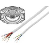 100m Cable video surveillance - YTDY - cuivre - 2x0.5mm - blanc