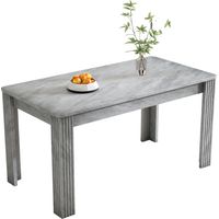 Table de salle à manger, table à manger contemporaine, table à manger robuste, table à quatre pieds, table en chêne, table à manger rectangulaire, table café-loisirs, table à manger moderne et simple,