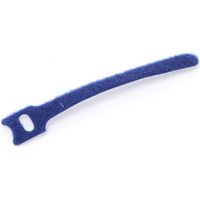 DAYTOOLS Attaches-câbles, 125x12 mm, scratch, bleu, lot de 10