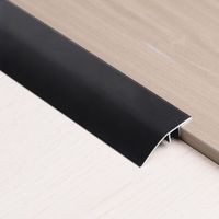 Barre de Seuil Rattrapage de Niveau Seuil de Porte 0.9m43mm Bande de Transition de Sol Aluminium Réducteurs de Seuil Noir Barre de Seuil Large Bande de Seuil pour Rampe de Seuil 5-12mm