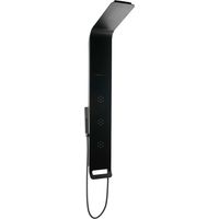 Anima Colonna doccia a parete in alluminio con miscelatore 4 funzioni, cascata e getti massaggianti, nero (ALUSHOWERC)