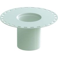 ACO Aufstockelement rund 100 x 100 mm, weiß, für Balkon/Terrassenablauf