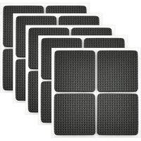 20Pcs Non-Slip Rubber Pad Adhesive Rubber Pad Felt Pad Adhesive Furniture Pad for Protecting Tiles, Tables, Wood Floors 4 x 4cm (Black)