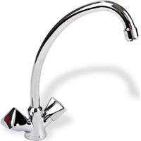 Zweigriff Niederdruck Küchenarmatur Wasserhahn Chrom