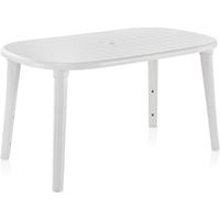 tavolo da giardino shaf cancun resina 140x80 cm impilabile