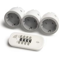 Intertechno Funk-Steckdosen ITI-14 mit Handsender Smart Home 3er Set Steckdose
