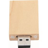 Clé USB Bois Naturel, Mémoire Flash Portable 64 Go pour PC et Mac avec Étui en Bois CM1001832G
