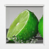 Innenrollo Fensterrollo - Rollo ohne Bohren - Sichtschutzrollo - Lichtdurchlässiges Rollo - Rechteckiges - Rollo - (70 cm x 140 cm) - Limetten im Wasser