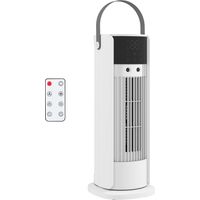 Ventilador de torre para dormitorio – Ventilador de mesa de 40 cm con función de nebulización – 3 velocidades – Temporizador – Oscilación de 90°