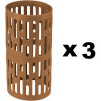 Gt Garden – Lot de 3 manchons de protection marron – Résistants aux UV – Protection contre débroussailleuses et rongeurs – Installation rapide