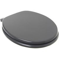 Abattant WC en MDF avec fixation réglable – Dimensions L. 45 x l. 34.5 x H. 4 cm – Poids 3,2 kg pour installation facile – Five Simply Smart