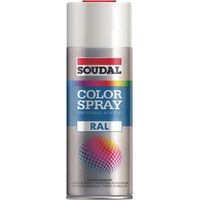 COLOR SPRAY SMALTO ACRILICO SPRAY- - ml.400 - nero profondo RAL 9005 lucido (155517) - 6 pezzi SOUDAL