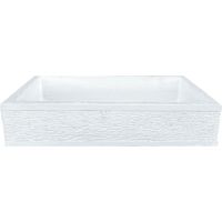 Pilozza serie grecale cemento finitura zigrinata l.45 x p.35 x h.16 cm