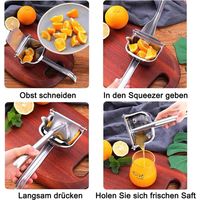 Presse-citron en acier inoxydable, presse-agrumes, presse-agrumes manuel, presse-agrumes manuel robuste