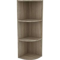 Étagère d'angle basse à 3 niveaux pour salon, salle à manger, rangement Plea 29 x 92 x 29 cm